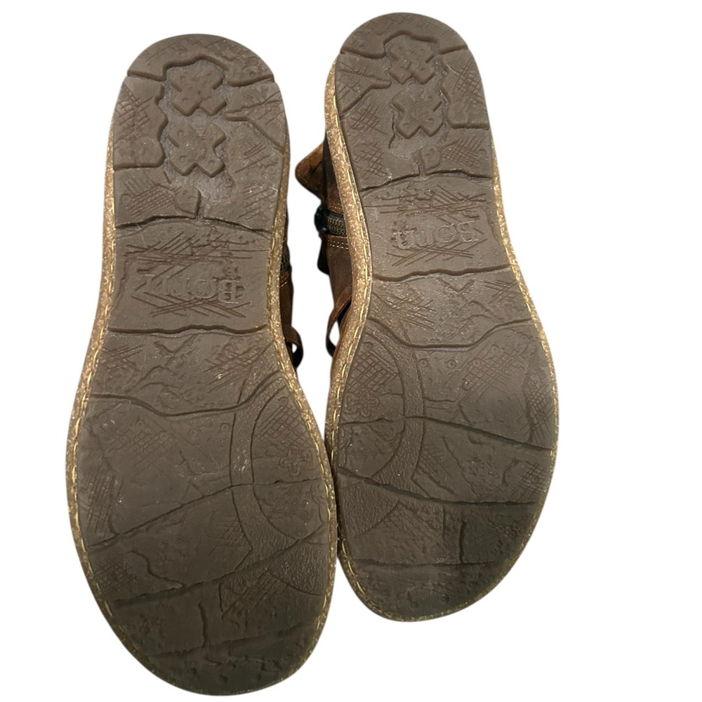 Born, Brown Leather Ankle Boots - Picture 11 of 12